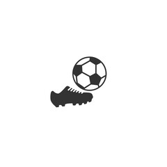 Football icon isolated on white. Vector