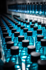 Obraz premium science laboratory test tubes , lab equipment, research newmedicine concept. Generative AI