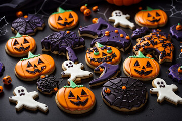 Halloween Theme Cookies Background 4