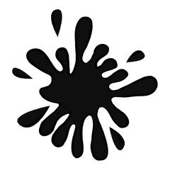 Ink drop. A drop of paint.