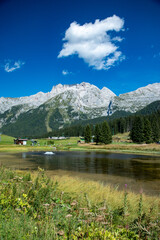 Fototapeta premium Madonna di Campiglio Adamello Brenta Park Trentino Dolomites tourist town for winter sports