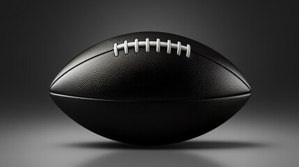 American football ball, black color, special for superbowl sunday. generative ai