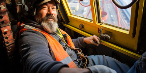 Master of Heights: Crane and Tower Operator in Action