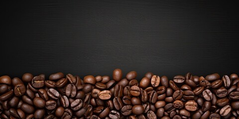 Vintage cafe vibes. Close up of fresh coffee beans on wooden table. Rich and roasted. Morning delight. Antique on weathered wood