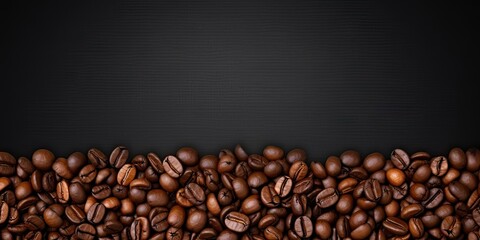 Vintage cafe vibes. Close up of fresh coffee beans on wooden table. Rich and roasted. Morning delight. Antique on weathered wood