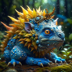 Adorable mythical creature, created with Generative AI technology