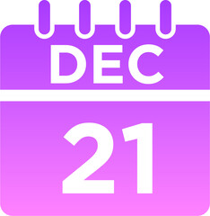 12- December - 21 Glyph Gradient Icon pictogram symbol visual illustration