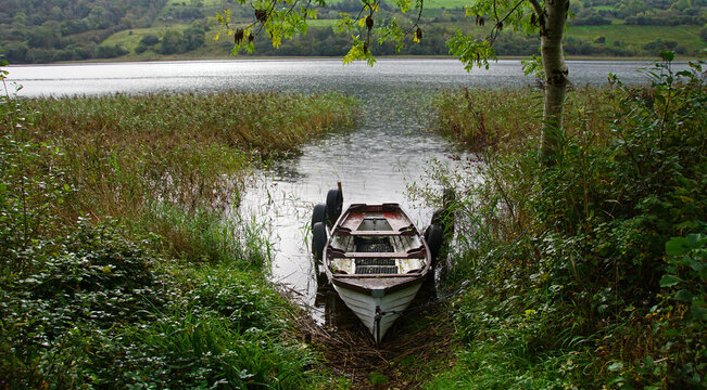 Boot im Regen