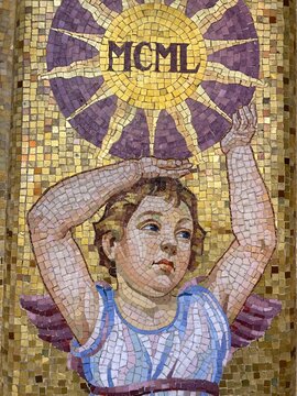 immagine sacra ,mosaico