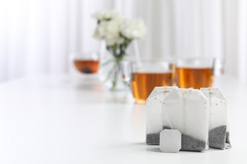 Concept of cold season drink or hot drink - tea