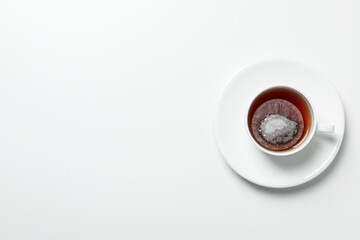 Concept of hot drink for drinking in cold season - tea