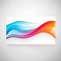 Naklejka premium abstract colorful background wave, vector, banner, design, business, web, card, illustration, header, template, set, curve, color, 