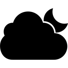 Cloud storage icon symbol vector image. Illustration of the database server hosting cloud system digital design image