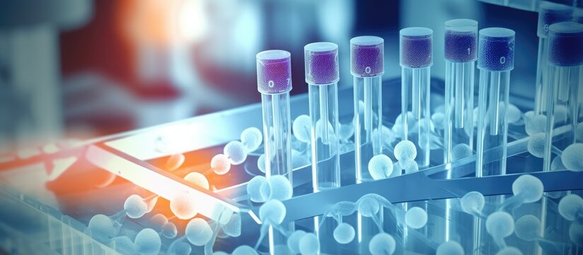 Novel coronavirus detection kit uses RT PCR to amplify spike protein gene in patient samples Gloves are used to handle reagents With copyspace for text