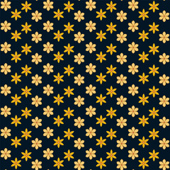 A set of seamless flower background. Vector graphics