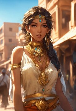 woman in white dress