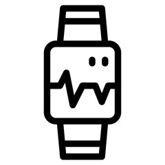 Vector Icon Pulse, Smart watch, Heartbeat, Sports Watch, Pulse Rate