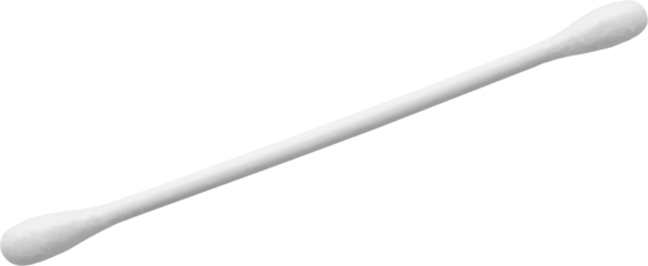 cotton swab isolated on white background