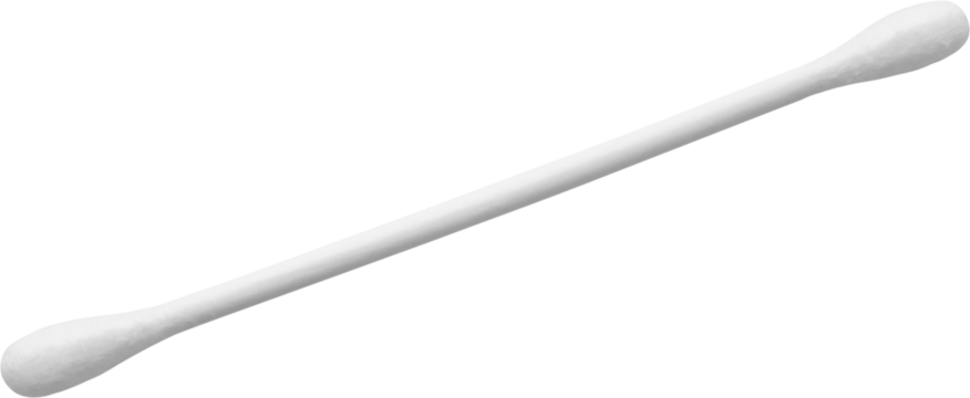 cotton swab isolated on white background