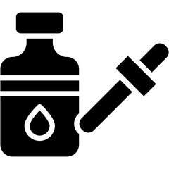 Vector Icon Skin Oil, Cosmetics, Beauty, Skin Care, Wellness, Dermatology