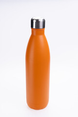 metal bottle on a white background 