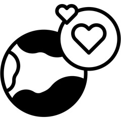 Vector Icon Save The Planet, Earth Day, World, Save The World, Earth, Love