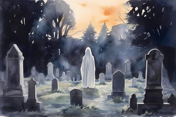 ghost image, halloween background, - obrazy, fototapety, plakaty