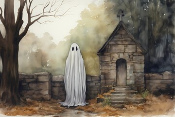 ghost image, halloween background,