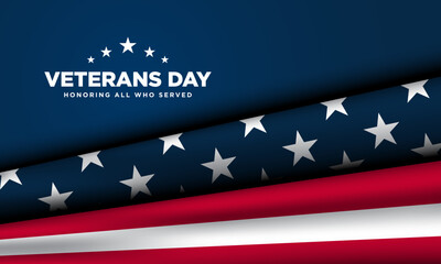 Veterans Day Background Design.
