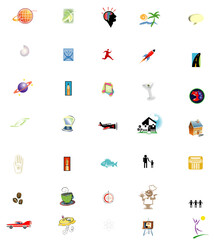 set of logo icons for web design