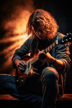 Guitarist, AI generated Image