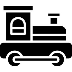 Vector Icon Train Toy, Childhood, Toy, Train, Transport, Kids Game © iconiyo
