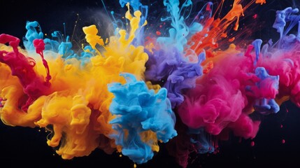 Abstract colorful Splash Background