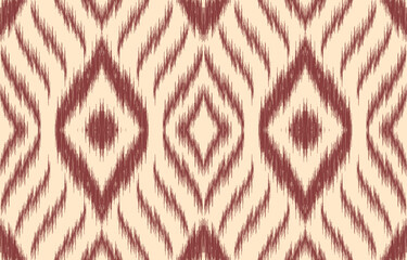 Fototapeta premium Ethnic abstract ikat art. Aztec ornament print. geometric ethnic pattern seamless color oriental. Design for background ,curtain, carpet, wallpaper, clothing, wrapping, Batik, vector illustration.