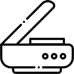 Vector Icon Scanner, Scan, Technology, Hardware, Electronics, Printing