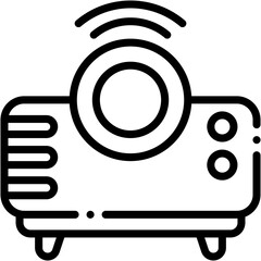 Vector Icon Projector, Screen, Video Screen, Presentation, Technology, Cinema