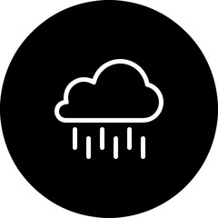 Cloud storage icon symbol vector image. Illustration of the database server hosting cloud system digital design image