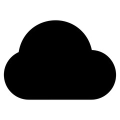Cloud storage icon symbol vector image. Illustration of the database server hosting cloud system digital design image