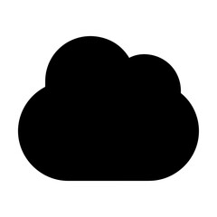 Cloud storage icon symbol vector image. Illustration of the database server hosting cloud system digital design image
