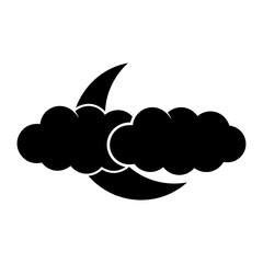 Cloud storage icon symbol vector image. Illustration of the database server hosting cloud system digital design image