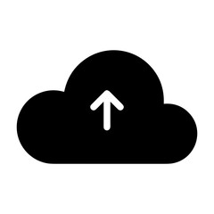 Cloud storage icon symbol vector image. Illustration of the database server hosting cloud system digital design image