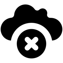 Cloud storage icon symbol vector image. Illustration of the database server hosting cloud system digital design image