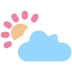Cloud storage icon symbol vector image. Illustration of the database server hosting cloud system digital design image