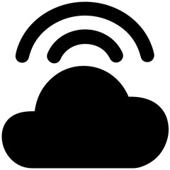 Cloud storage icon symbol vector image. Illustration of the database server hosting cloud system digital design image