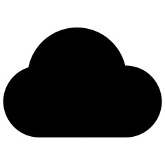 Cloud storage icon symbol vector image. Illustration of the database server hosting cloud system digital design image