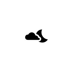 Cloud storage icon symbol vector image. Illustration of the database server hosting cloud system digital design image