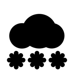 Cloud storage icon symbol vector image. Illustration of the database server hosting cloud system digital design image