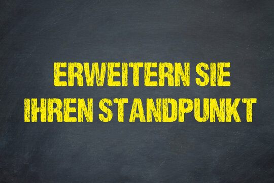 Erweitern Sie Ihren Standpunkt	
