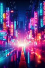 Beautiful Cyberpunk Artwork For Decoration