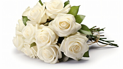 Elegant Bouquet Of White Roses